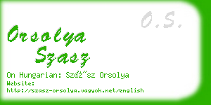 orsolya szasz business card